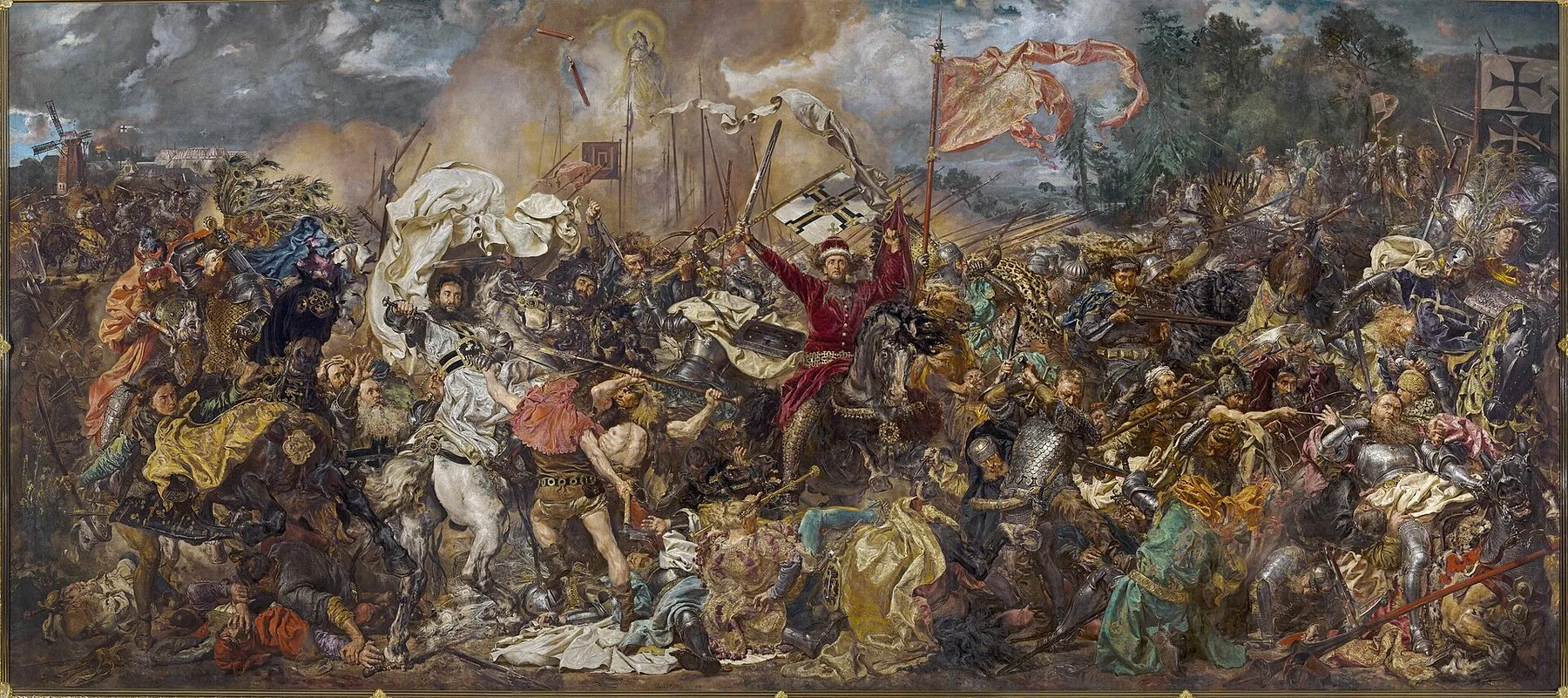 Jan Matejkos maleri «Slaget ved Grunwald» fra 1878